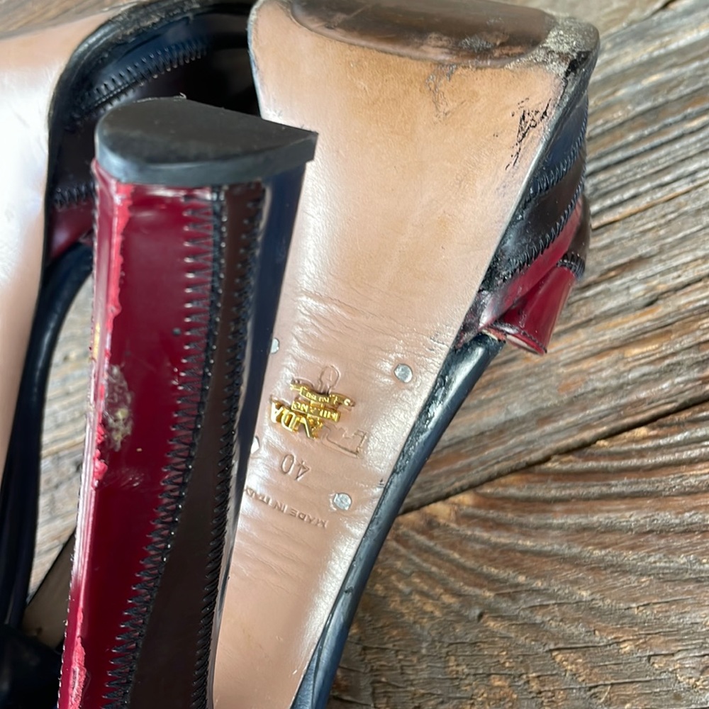 Prada quilted coated leather 6” platform heels size 40 - Picture 10 of 15